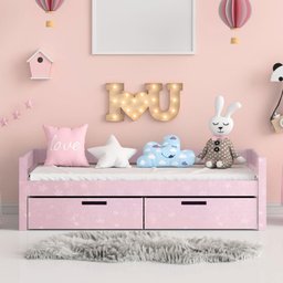 Papel de Parede Adesivo Lavavel Rosa Modelo Glitter Flores Furtacor Colorido - 5