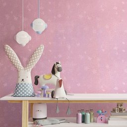 Papel de Parede Adesivo Lavavel Rosa Modelo Glitter Flores Furtacor Colorido - 6