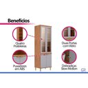 Ver imagem 4 de Cristaleira Sala Elena Reflecta 70cm Platina MGM