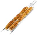 Ver imagem 5 de Grelha para Pães de Alho 74x15,5x3cm Churrasco Petiscos Arame de Aço Cromado Utimil