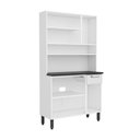 Ver imagem 5 de Cozinha Compacta de Aço 6 Portas 1 Gaveta Branco Bertolini