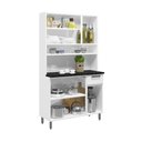 Ver imagem 4 de Cozinha Compacta de Aço 6 Portas 1 Gaveta Branco Bertolini