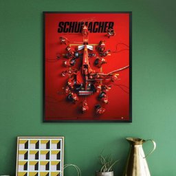 Quadro Decorativo Poster Fórmula 1 60x48cm:madeira Branca - 2