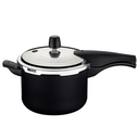 Ver imagem 1 de Panela de Pressão Fechamento Externo Antiaderente Tramontina 4,5 Litros Alumínio Preta