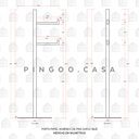 Ver imagem 3 de Porta Papel Higiênico De Piso Duplo Iquê Pingoo.casa - Prata