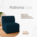 Ver mais imagens de Kit 2 Poltronas Decorativas Zoe Orgânicas Modernas Minimalistas Sala Recepção Luxo Suede