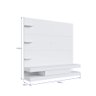 Painel 170 Com 3 Prateleira 65" Prodecor Linha Homme Branco - 5