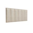 Ver imagem 6 de Conjunto Cabeceira Cama Casal 1,40 com Mesa de Cabeceira Quarto Berlim Off White