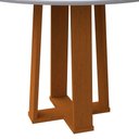 Ver imagem 4 de Mesa De Jantar Tampo Vidro Lara 120 Cm Off White Base Ypê