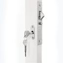 Ver imagem 7 de Kit com 2 Portas de Aço Veneziana de Correr Lateral 215x142cm 3 Folha Vidro Liso Qualitysol Branco Ramassol