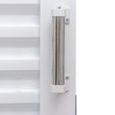Ver imagem 5 de Kit com 2 Portas de Aço Veneziana de Correr Lateral 215x142cm 3 Folha Vidro Liso Qualitysol Branco Ramassol