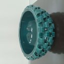 Ver imagem 5 de Centro Mesa Decorativo Fruteira Home&co Cerâmica 14x30x30cm Azul Petroleo