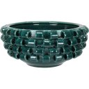 Ver imagem 1 de Centro Mesa Decorativo Fruteira Home&co Cerâmica 14x30x30cm Azul Petroleo