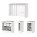 Ver imagem 3 de Kit Ilha Gourmet 3 Portas com Tampo Americana Hp
