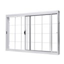 Ver imagem 2 de Kit com 2 Janelas de Aço de Correr Lateral 100x120cm 2 Folhas com Grade Quadruculada Vidro Liso Bran