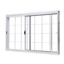 Ver imagem 2 de Kit com 2 Janelas de Aço de Correr Lateral 100x120cm 2 Folhas com Grade Quadruculada Vidro Liso