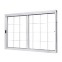 Ver imagem 4 de Kit com 2 Janelas de Aço de Correr Lateral 100x120cm 2 Folhas com Grade Quadruculada Vidro Liso Bran