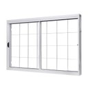 Ver imagem 3 de Kit com 2 Janelas de Aço de Correr Lateral 100x120cm 2 Folhas com Grade Quadruculada Vidro Liso Bran