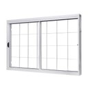 Ver imagem 4 de Kit com 2 Janelas de Aço de Correr Lateral 100x120cm 2 Folhas com Grade Quadruculada Vidro Liso