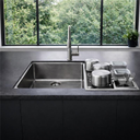 Ver imagem 3 de Calha Úmida Canal Organizador Escorredor Gourmet 50cm com Tampa Aço Inox 304 Escovada Prata Brinovar