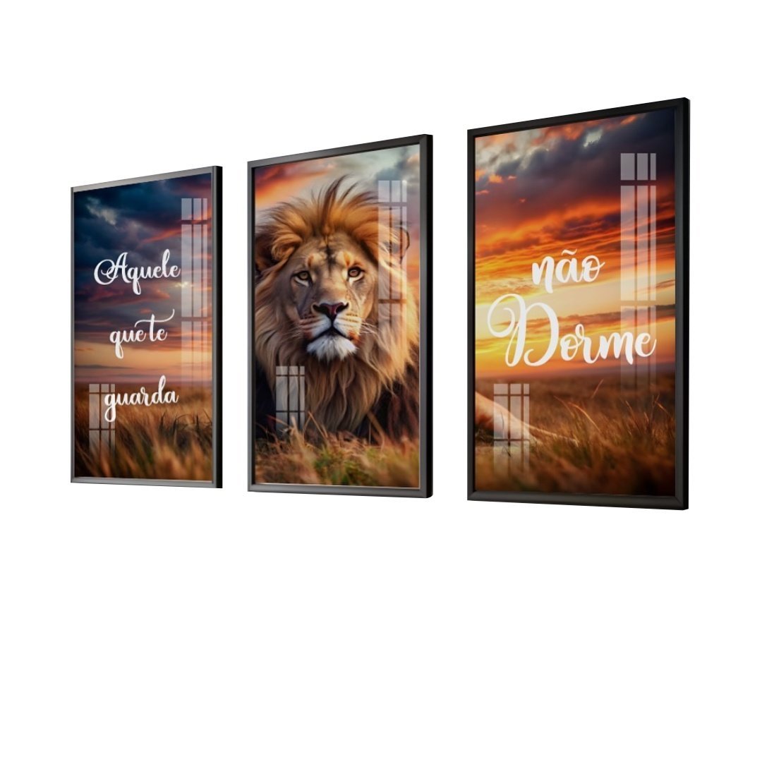 Quando Decorativo Vinil com Vidro Aquele que Te Guarda 90x60 - 1