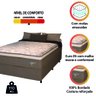 Cama Box Casal King Colchão Molas Ensacadas Guarda Costas Alameda Suede Marrom/branco - 5