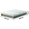 Cama Box Casal King Colchão Molas Ensacadas Guarda Costas Alameda Suede Marrom/branco - 3