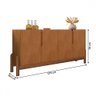 Buffet Lizz 4 Portas 2 Prateleiras Cedro - Casa D - 4