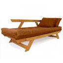 Ver imagem 3 de Sofá Japão Futon Caramelo em Madeira Maciça Cor Mel