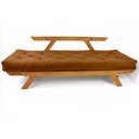 Ver imagem 4 de Sofá Japão Futon Caramelo em Madeira Maciça Cor Mel
