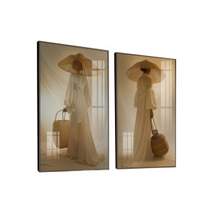 Quadro Decorativo Vinil com Vidro Arenosa 90x60