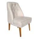 Ver imagem 2 de Kit 4 Cadeira Paris Suede Bege - Dominic Decor