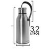 Growler Térmico Aço Inox 3,2 Litros Termopro - 6