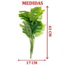 Ver imagem 2 de Kit 6 Ramo Planta Artificial Decoração Costela de Adão 43cm