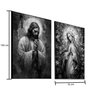 Quadro Decorativo Vinil com Vidro Jesus e Maria 100x70 - 3
