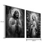 Quadro Decorativo Vinil com Vidro Jesus e Maria 110x80 - 3