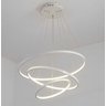 Lustre Led Moderno Pendente Anéis Led 89w 3 Arcos Branco - Brinovar - 4