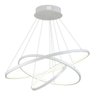 Lustre Led Moderno Pendente Anéis Led 89w 3 Arcos Branco - Brinovar - 1