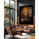 Ver imagem 2 de Quadro Decorativo Vinil com Vidro Arvore Brilhante 140x110