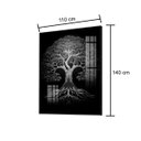 Ver imagem 3 de Quadro Decorativo Vinil com Vidro Arvore Brilhante 140x110