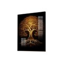 Ver imagem 1 de Quadro Decorativo Vinil com Vidro Arvore Brilhante 140x110