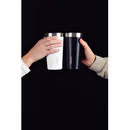 Copo Térmico Exata Aço Inox Branco sem Tampa 420 ml Tramontina 61646410 - 4