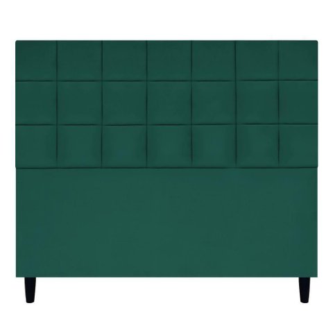 Cabeceira Decorativa Florem para Cama de Casal 140 Cm Verde, Suede