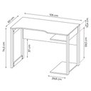 Ver imagem 2 de Mesa para Escritório Home Office Gamer ME4161 MDP Preto/Vermelho - Gran Belo