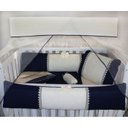 Ver imagem 1 de Kit Berço Guipir 09 Peças - Marinho com Palha