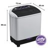 Lavadora de roupas 2 em 1 Twin Tub - 10 Kg - Lava 6 Kg e Centrifuga 4 Kg - Praxis - 220v - 4