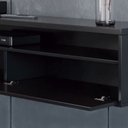 Ver imagem 3 de Rack Suspenso Pequeno de Parede para Sala de Tv ou Quarto Life 1.12 - Preto - Moveisaqui