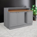 Ver imagem 1 de Kit Ilha Gourmet 3 Portas com Tampo Americana Hp