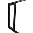 Ver imagem 3 de Janela Vitrô de Alumínio 4 Folhas Preto 100 X 150cm Linha 25