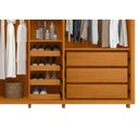 Ver imagem 2 de Roupeiro Volpi 100% Mdf Ripado 6 Portas e 6 Gavetas - Cinamomo - Madetec